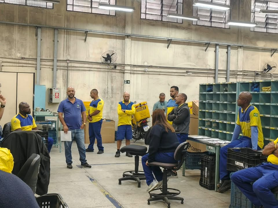 Diretoria do Sindicato apresentando as informações sobre o ACT 2026/2027 aos trabalhadores