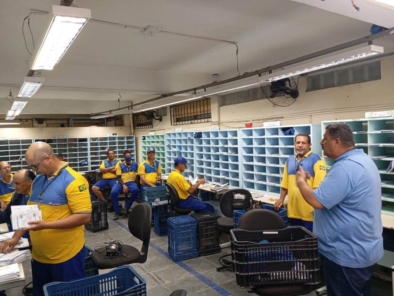 Diretoria do Sindicato apresentando as informações sobre o ACT 2026/2027 aos trabalhadores
